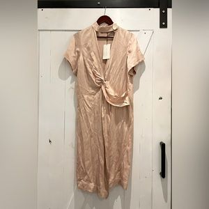 NWT Zara pink satin dress